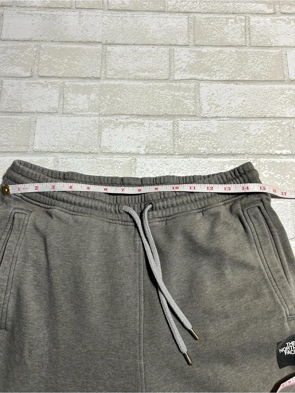 The North Face Grey Elastic Waist Fleece Sweatpants